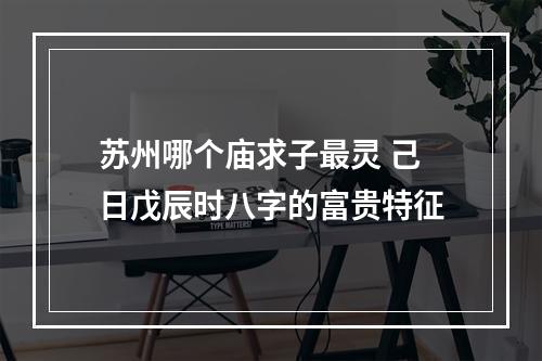苏州哪个庙求子最灵 己日戊辰时八字的富贵特征