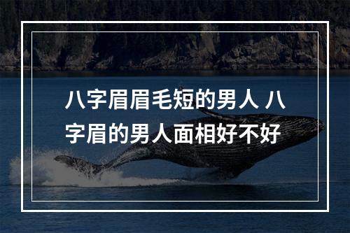 八字眉眉毛短的男人 八字眉的男人面相好不好
