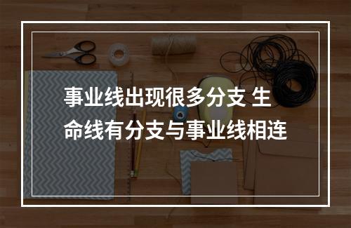 事业线出现很多分支 生命线有分支与事业线相连