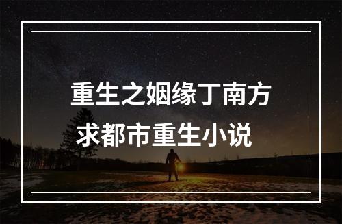 重生之姻缘丁南方 求都市重生小说