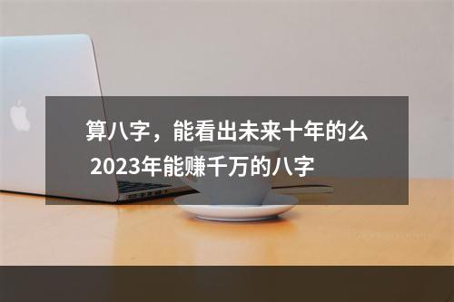 算八字，能看出未来十年的么 2023年能赚千万的八字