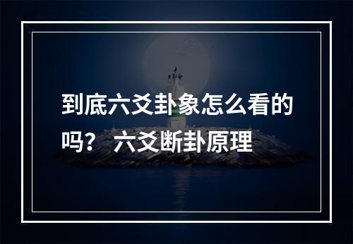 到底六爻卦象怎么看的吗？ 六爻断卦原理