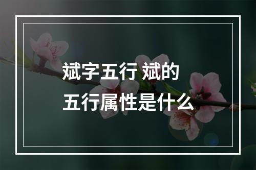 斌字五行 斌的五行属性是什么