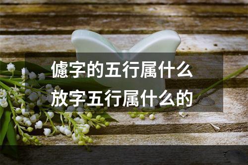 儢字的五行属什么 放字五行属什么的