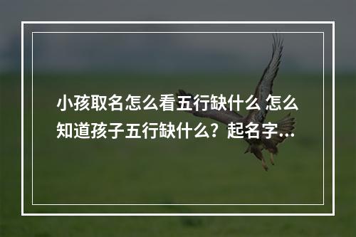 小孩取名怎么看五行缺什么 怎么知道孩子五行缺什么？起名字补五行。