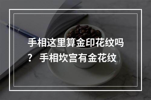 手相这里算金印花纹吗？ 手相坎宫有金花纹