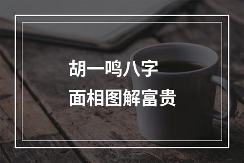 胡一鸣八字 面相图解富贵