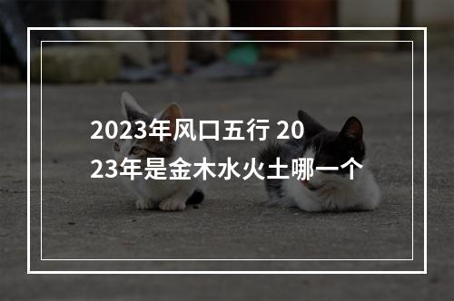 2023年风口五行 2023年是金木水火土哪一个