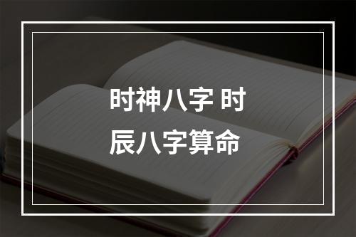 时神八字 时辰八字算命