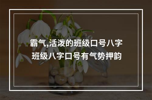 霸气,活泼的班级口号八字 班级八字口号有气势押韵