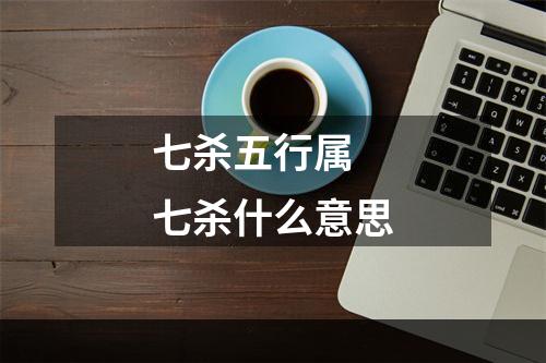 七杀五行属 七杀什么意思