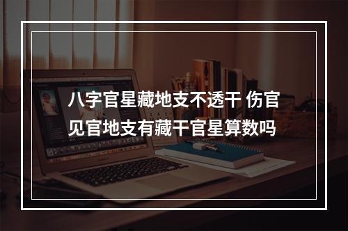 八字官星藏地支不透干 伤官见官地支有藏干官星算数吗