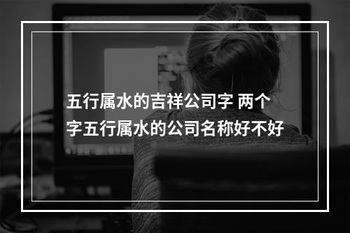 五行属水的吉祥公司字 两个字五行属水的公司名称好不好