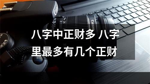 八字中正财多 八字里最多有几个正财