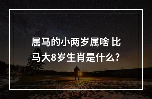 属马的小两岁属啥 比马大8岁生肖是什么?