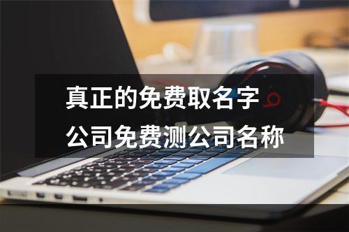 真正的免费取名字 公司免费测公司名称