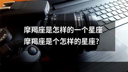摩羯座是怎样的一个星座 摩羯座是个怎样的星座?