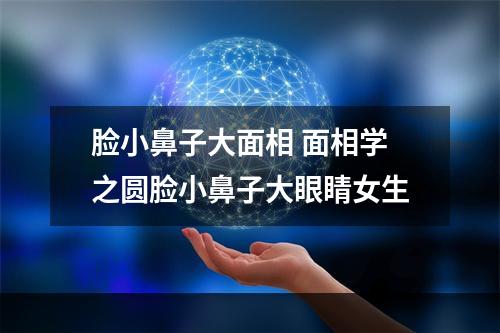 脸小鼻子大面相 面相学之圆脸小鼻子大眼睛女生