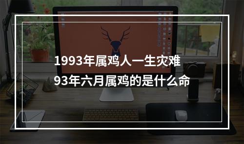 1993年属鸡人一生灾难 93年六月属鸡的是什么命