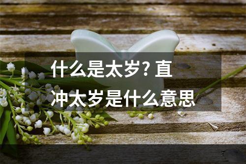 什么是太岁? 直冲太岁是什么意思