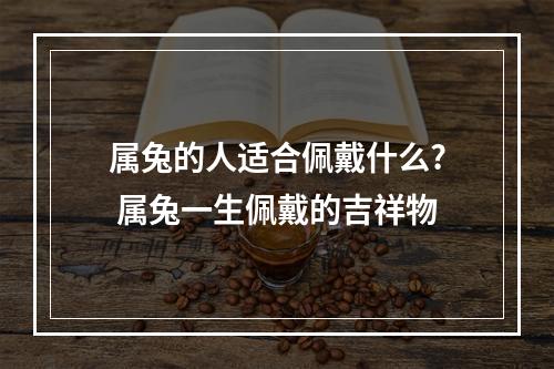 属兔的人适合佩戴什么? 属兔一生佩戴的吉祥物