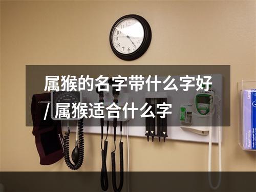 属猴的名字带什么字好/ 属猴适合什么字