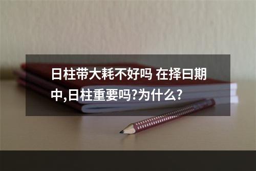 日柱带大耗不好吗 在择曰期中,日柱重要吗?为什么?