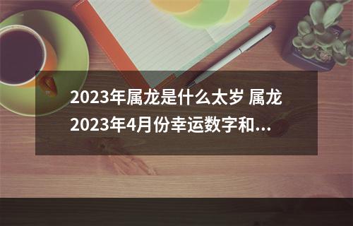 2023年属龙是什么太岁 属龙2023年4月份幸运数字和颜色?