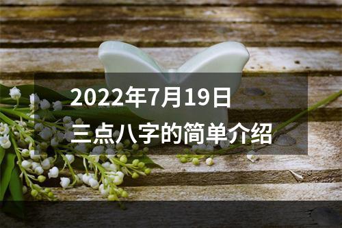 2022年7月19日三点八字的简单介绍