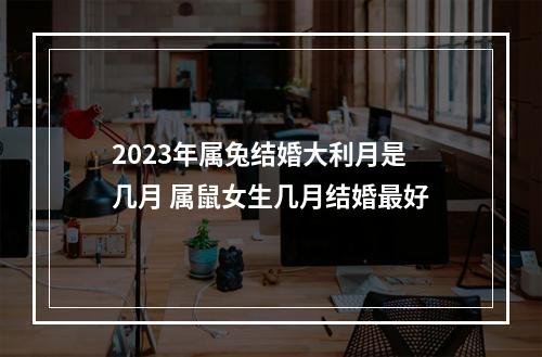 2023年属兔结婚大利月是几月 属鼠女生几月结婚最好