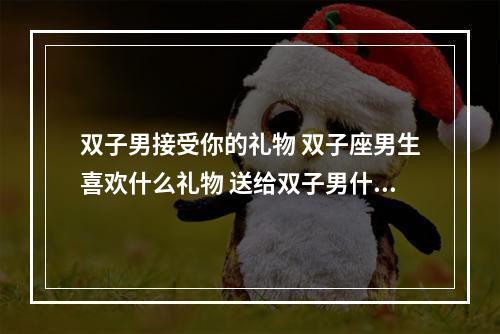 双子男接受你的礼物 双子座男生喜欢什么礼物 送给双子男什么礼物最好