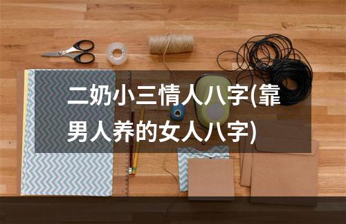 二奶小三情人八字(靠男人养的女人八字)