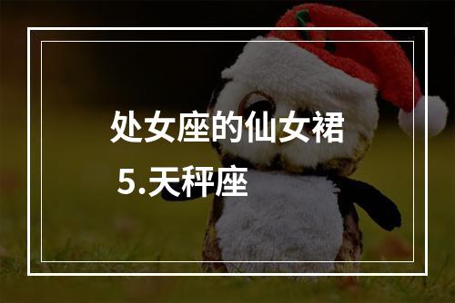 处女座的仙女裙 5.天秤座