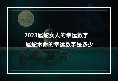 2023属蛇女人的幸运数字 属蛇木命的幸运数字是多少