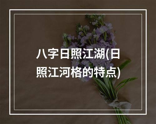 八字日照江湖(日照江河格的特点)