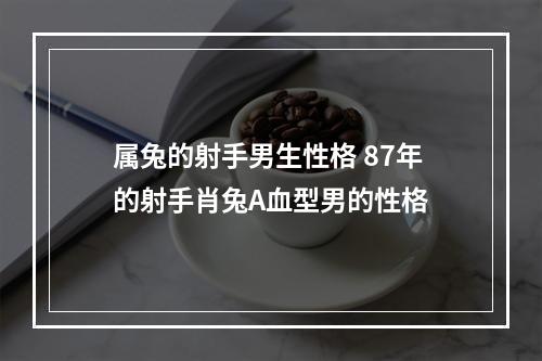属兔的射手男生性格 87年的射手肖兔A血型男的性格