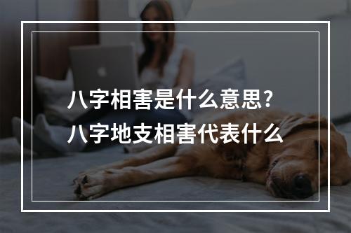 八字相害是什么意思? 八字地支相害代表什么