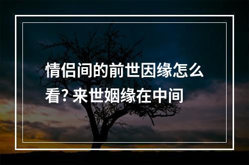 情侣间的前世因缘怎么看? 来世姻缘在中间