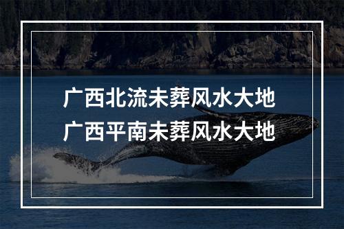 广西北流未葬风水大地 广西平南未葬风水大地