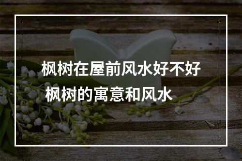 枫树在屋前风水好不好 枫树的寓意和风水