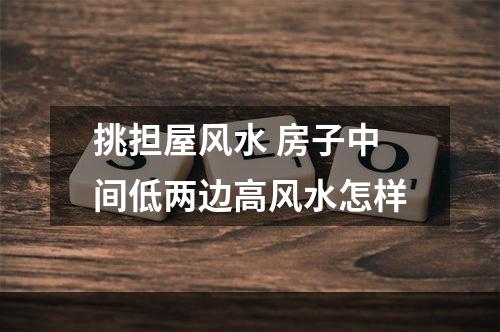 挑担屋风水 房子中间低两边高风水怎样