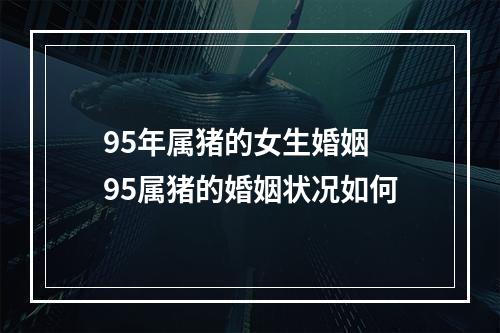 95年属猪的女生婚姻 95属猪的婚姻状况如何