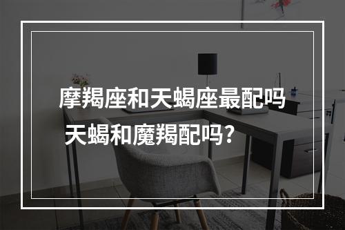 摩羯座和天蝎座最配吗 天蝎和魔羯配吗?