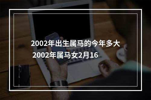 2002年出生属马的今年多大 2002年属马女2月16