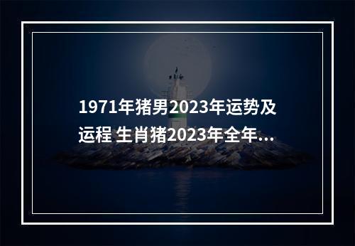 1971年猪男2023年运势及运程 生肖猪2023年全年运势有哪些?