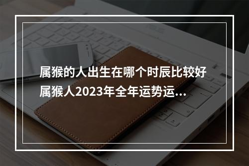 属猴的人出生在哪个时辰比较好 属猴人2023年全年运势运程