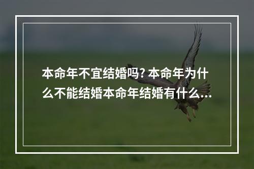 本命年不宜结婚吗? 本命年为什么不能结婚本命年结婚有什么说法