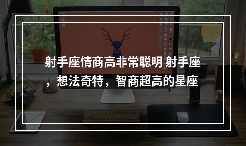 射手座情商高非常聪明 射手座，想法奇特，智商超高的星座