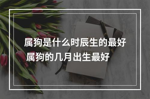 属狗是什么时辰生的最好 属狗的几月出生最好