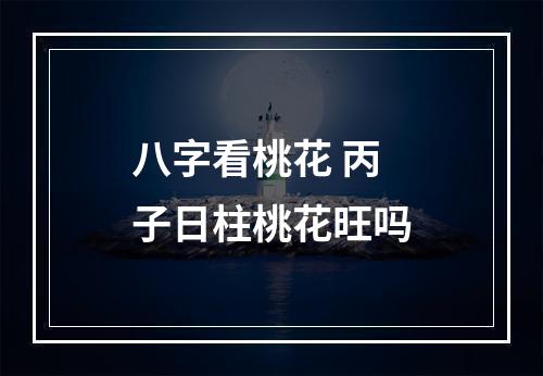 八字看桃花 丙子日柱桃花旺吗